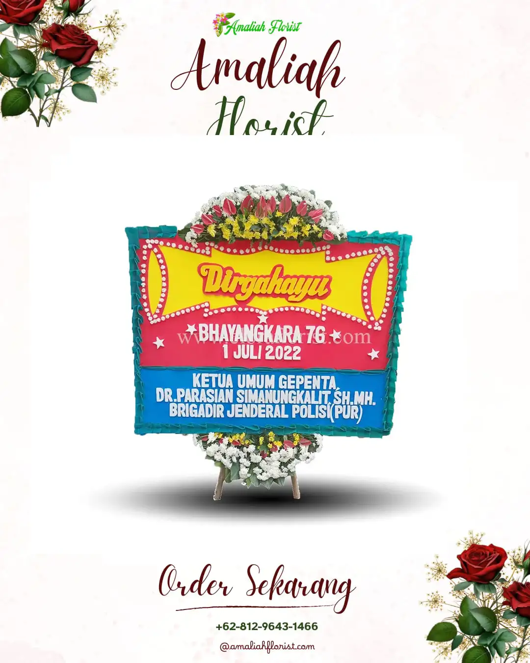 Papan Bunga HUT Ulang Tahun Rumbai Pesisir